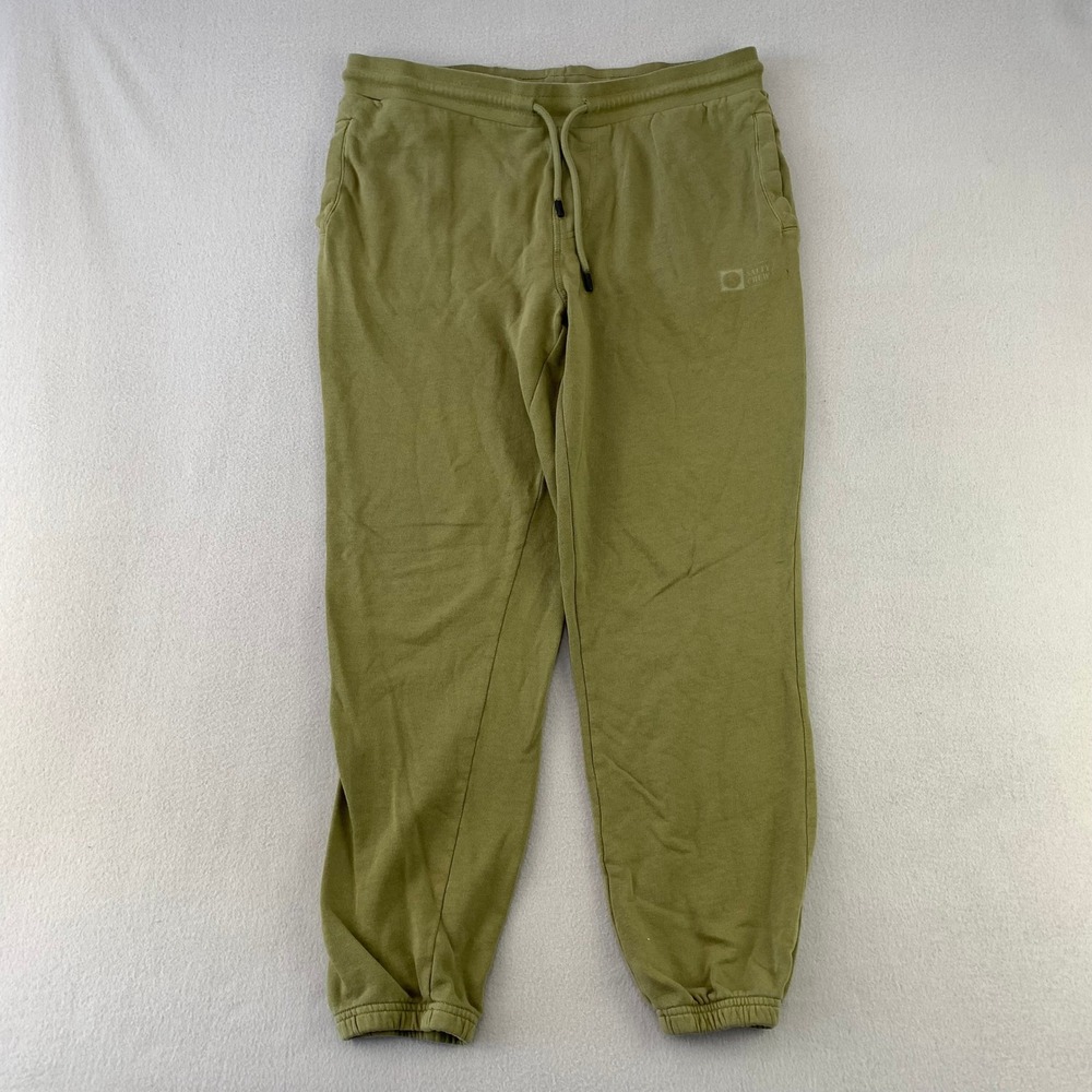 Salty Crew Sweatpants Men Small Green Jogger Fleece Cotton Blend Lounge